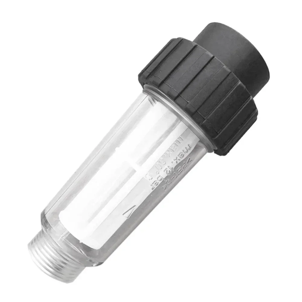 Tool Part High-Pressure Cleaner Washer Filters Home Outdoor 3 4 Thread Clear Medium Filters Pressure Transparent