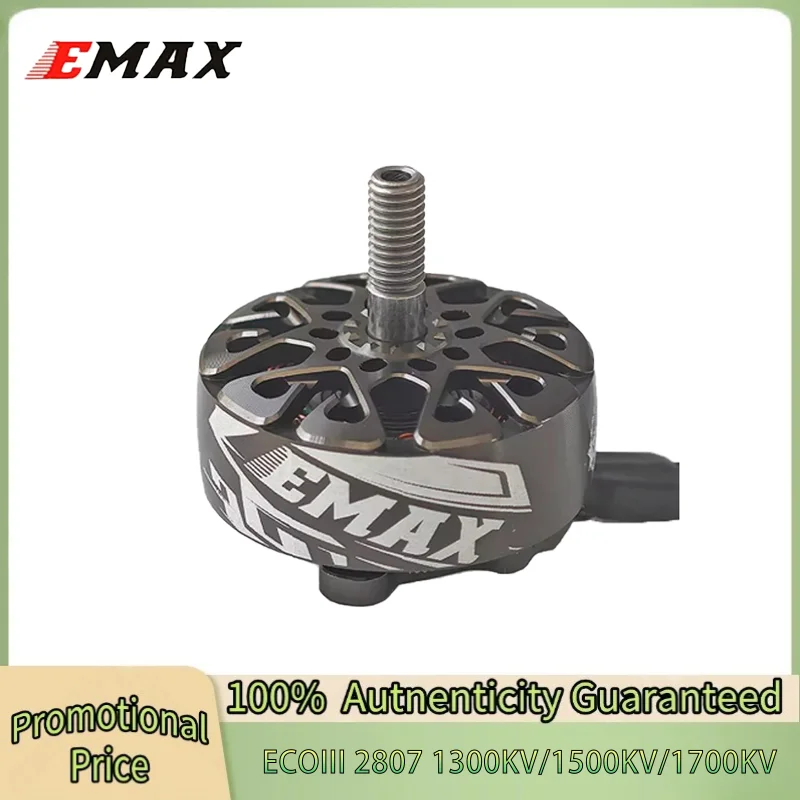 

EMAX ECO III Series 2807 3-6S 1300KV1500KV1700KV Brushless Motor for RC FPV Racing Drone RC Quadcopter RC Parts DIY Accessories