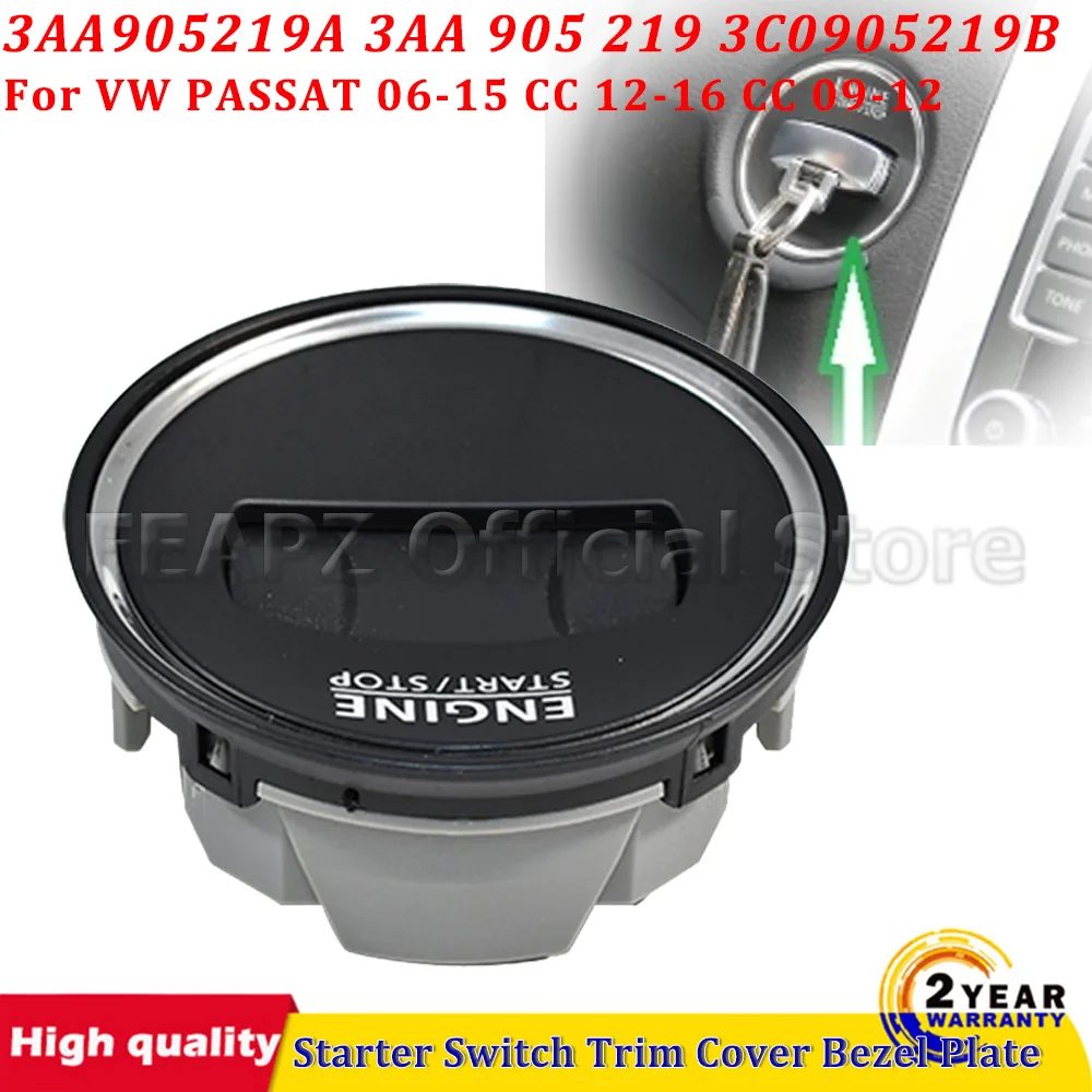 Ontsteking Startschakelaar Trim Cover Bezel Plaat Voor VW PASSAT 06-15 CC 12-16 CC 09-12 3AA905219A 3AA 905 219 3C0905219B