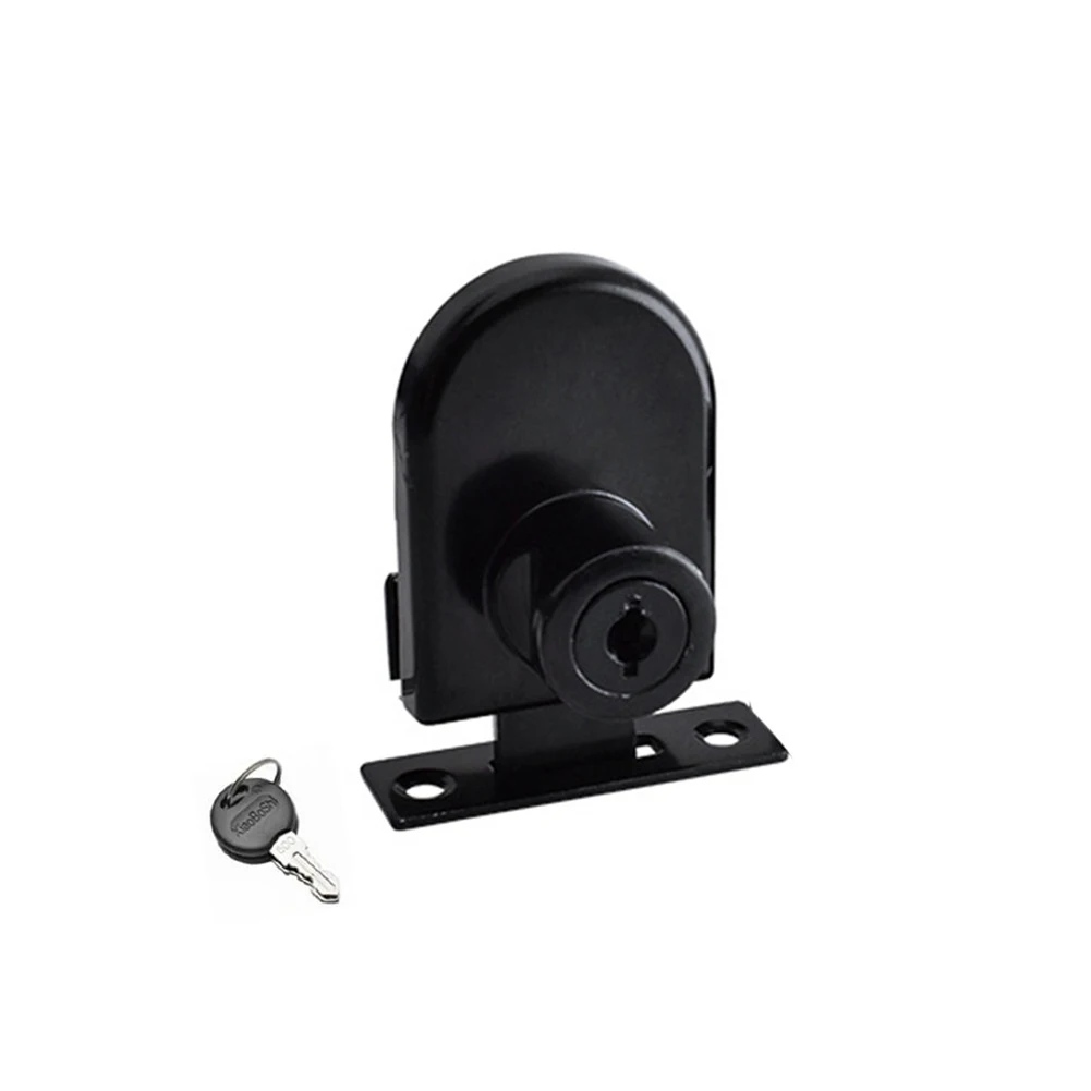Showcase Cabinet Lock No Drilling Replacement Zinc Alloy Cabinet Display For 5-8mm Glass Lock Metal Accessories
