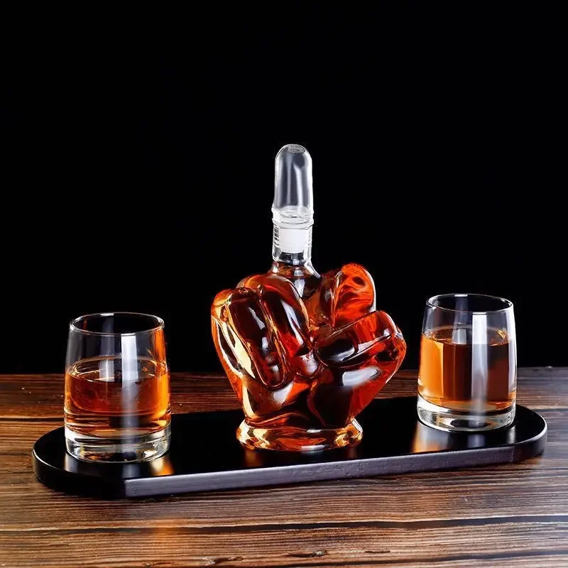 Creative hisky Vodka Wine Crystal Bottle Spirits Cups Transparent Wine Drinking Cups Bar Home Hotsale Big Sale