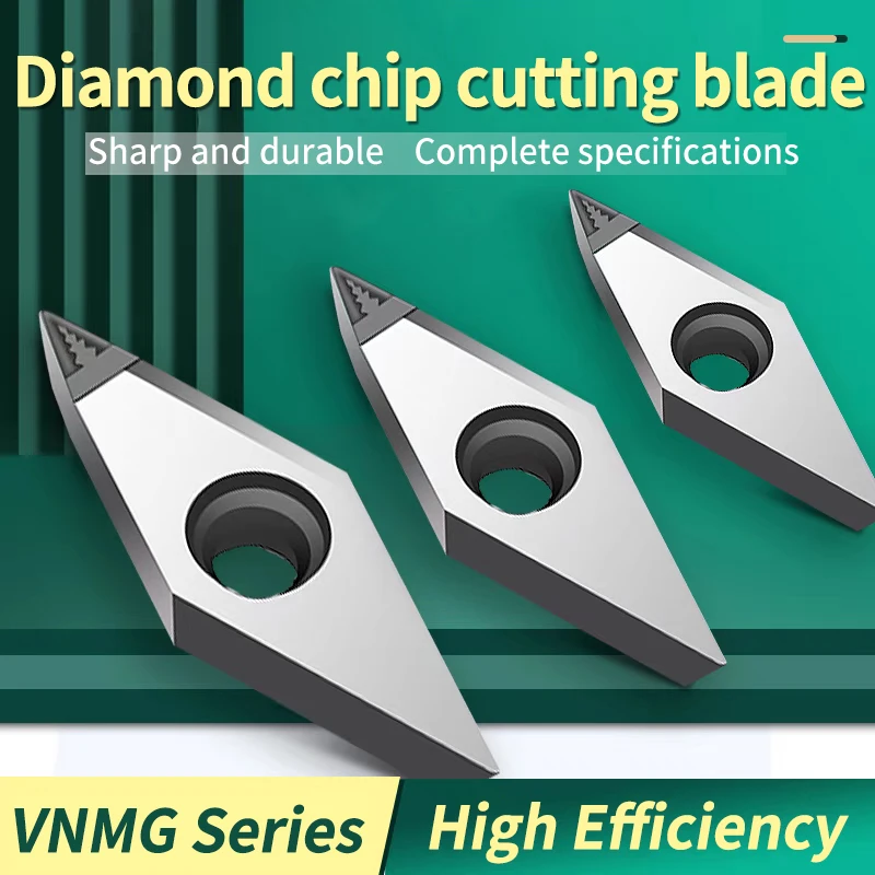 

UFS TAP Diamond PCD blade for cutting chips and slotting, VNMG160402/04/08 high gloss copper and aluminum special