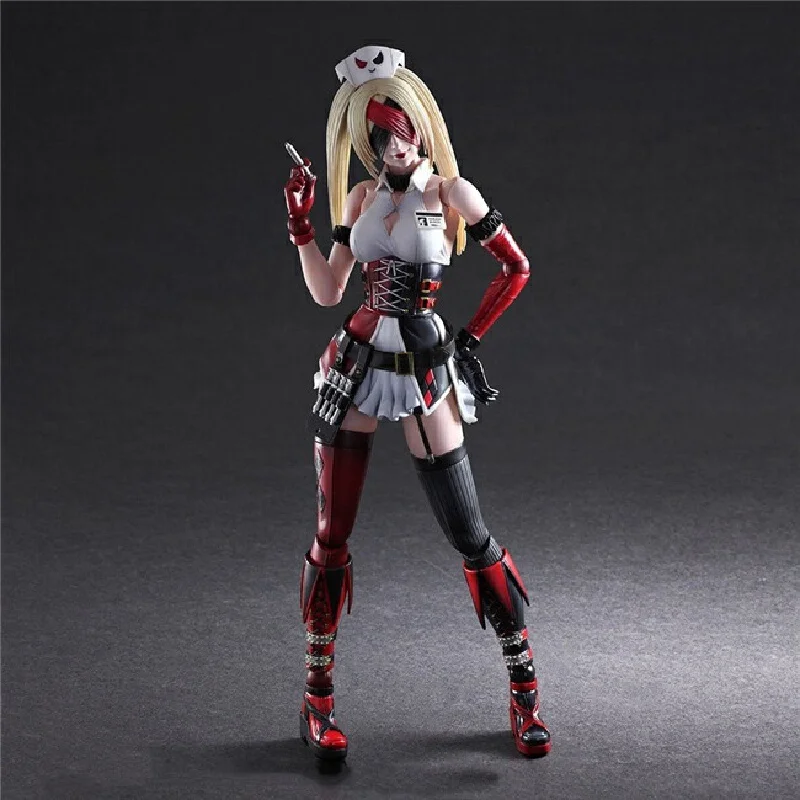 Figur Aksi Play Arts Harley Quinn DC, Boneka Koleksi yang Dapat Digerakkan, The Suicide Squad Harleen Quinzel, Mainan Model, Hadiah Ulang Tahun