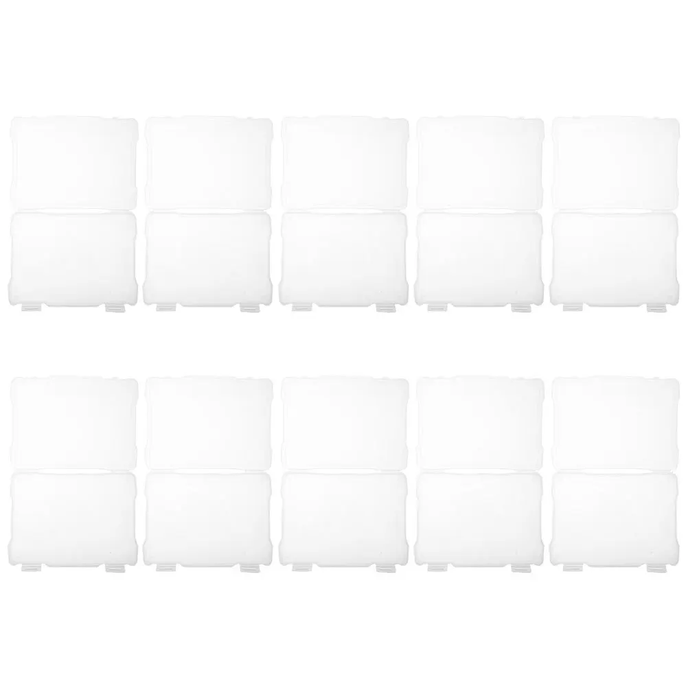 

10Pcs Photo Storage Box 5x7 Portable Plastic Picture Organizer Case for Stamps Postcards Small Items Craft Storage Boxes