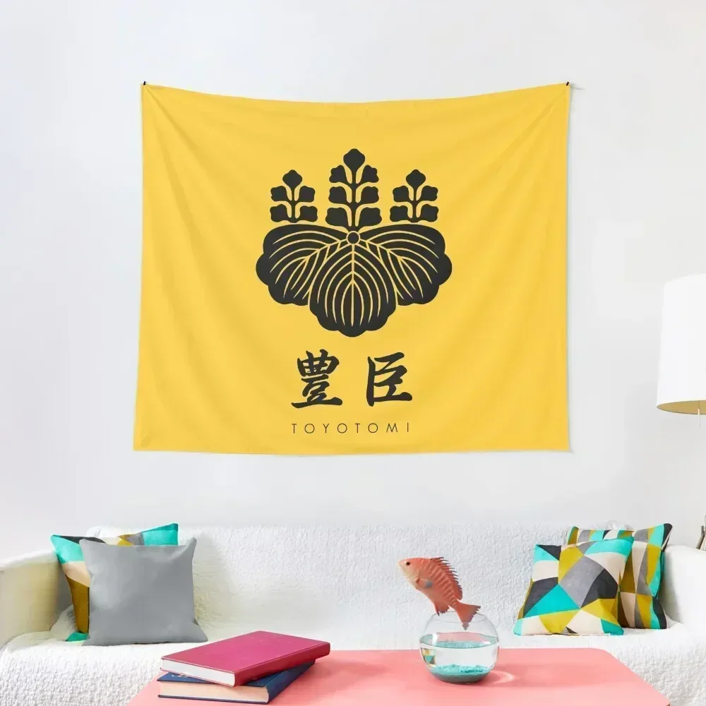 Toyotomi Clan kamon with Clan Name Tapestry Home Decorations Christmas Decoration Hanging Wall House Decoration Tapestry