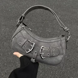 Bolso de mano Retro americano de gran capacidad para mujer, bolso de hombro de Metal fresco, bolso de almacenamiento, bolsos de mano, moda linda, Y2k