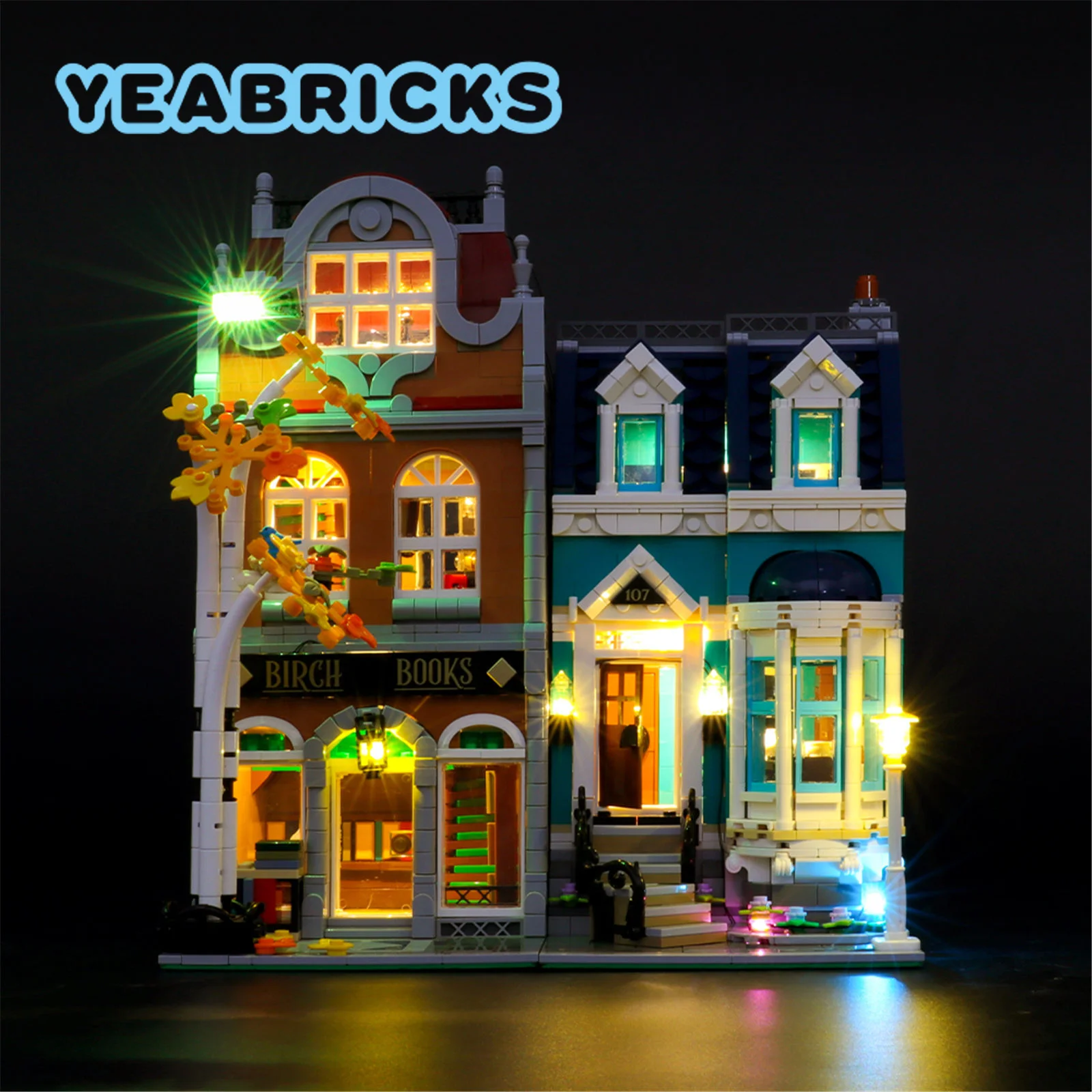 YEABRICKS LED Light Kit for 10270 Bookshop Building Blocks Set (NOT Include The Model) Toys for Children