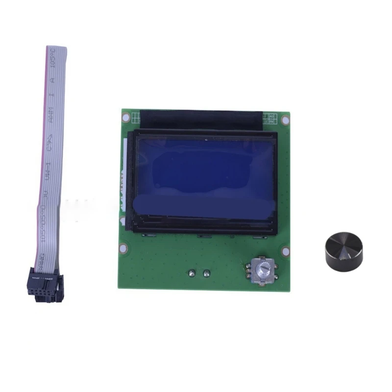 12864 Display LCD Screen Module Control Board for RAMPS 1.4 Ender CR10 10s with Cable Knob Dropshipping