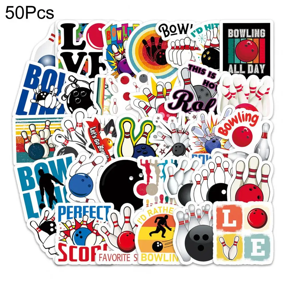 50Pcs/Set Nice-looking Cartoon Sticker Bright Color Stationery Sticker Waterproof Handbook Stationery Sticker  Wide Application