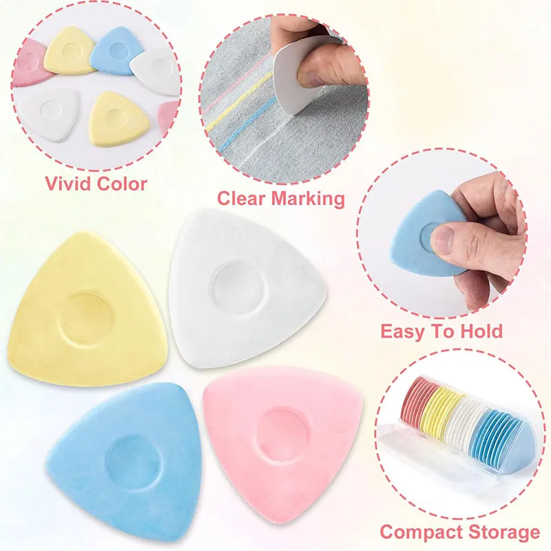 10/20/30Pcs Triangle Tailors Chalk Sewing Fabric Marker Chalk Professional Tailors Chalks Markers for Sewing Notions Supplies #4