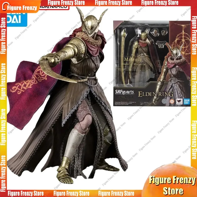 

Spot SaleGenuine Bandai Original Eln Ring Figure Mol Kits S.H.Figuarts 1/12 Anime Figures Malenia Action Mol Toys Gift for KidsI