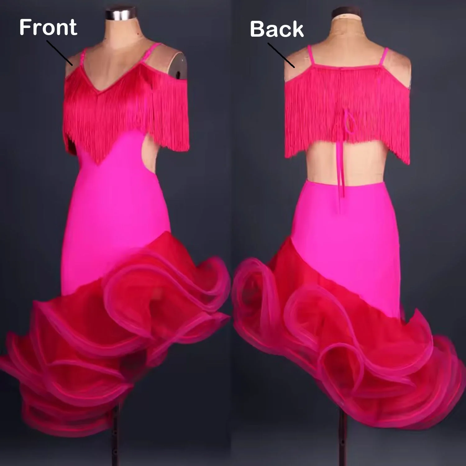 New Latin Dance Dress Women Adult Kids Costumes Adults 2025 Dance Wear Samba Dancewear Female Dance Suit Fringed Dresses 0063