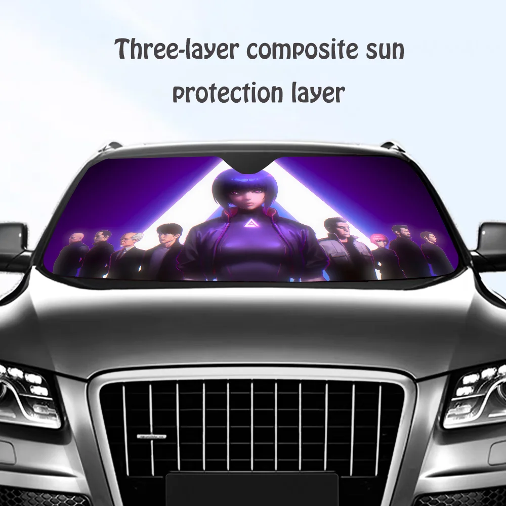 G-Ghost In The Shell автомобильный солнцезащитный козырек на лобовое стекло солнцезащитный козырек персонализированный блок с изображением УФ-лучей козырек