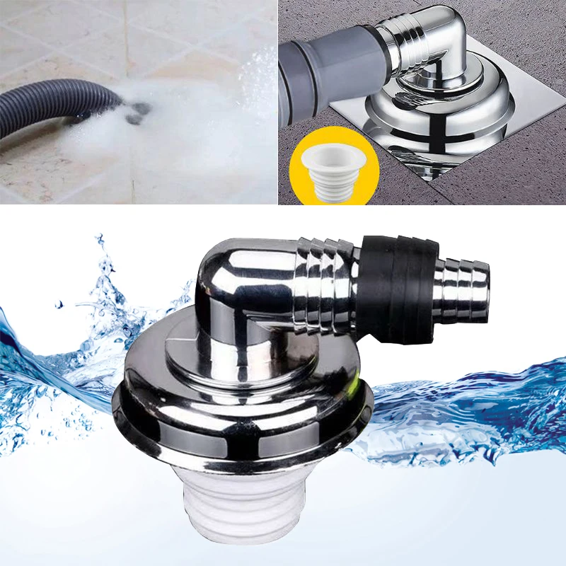 Drain pipe three-way cover water distributor floor drain connector anti-overflow washing machine drain pipe multiple specificati