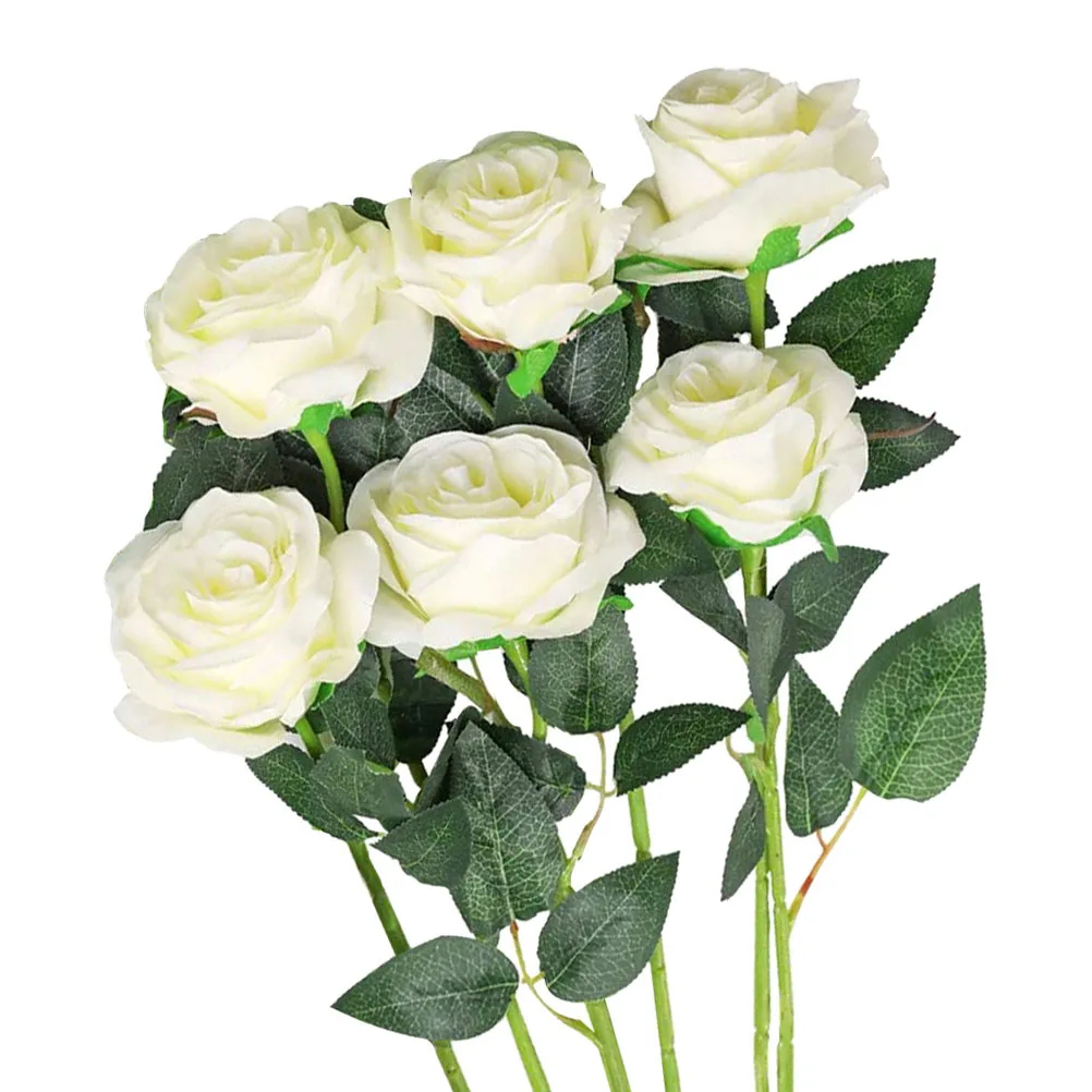 

6pcs Artificial Peony Silk Rose Hydrangea Baby Pink Flowers Home Decor Photography Prop No Water Needed