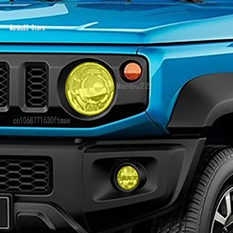 For Suzuki JIMNY 2019-2023- Car Headlight Protective Film Headlamp Tint Taillight Transparent Smoked Black TPU Sticker