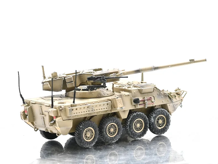 1/72 3R US M1128 Stryker Mobile Gun System Model Desert Painting Number 092Y or 091U Finished product collection model