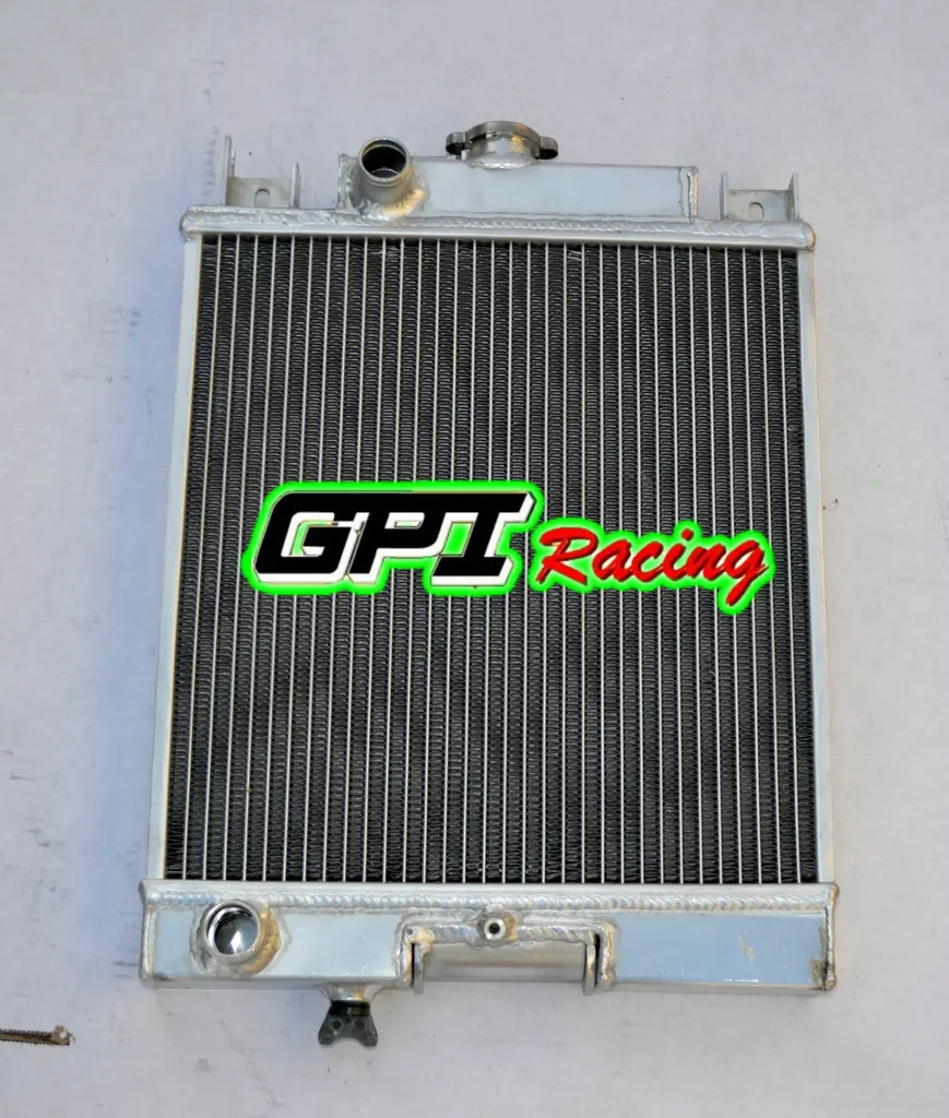 2ROW aluminum radiator & fan for SUZUKI FOR SWIFT GTI 1.0/1.3/1.6 89 90 91 92 93 94