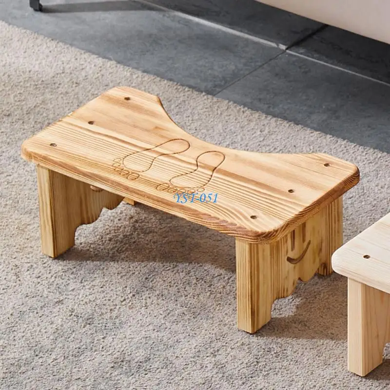 

E15A Household Toilet Footstool Squatting Tool Foot Rest Helper Training Stand Portable Step Stools Easy to Use