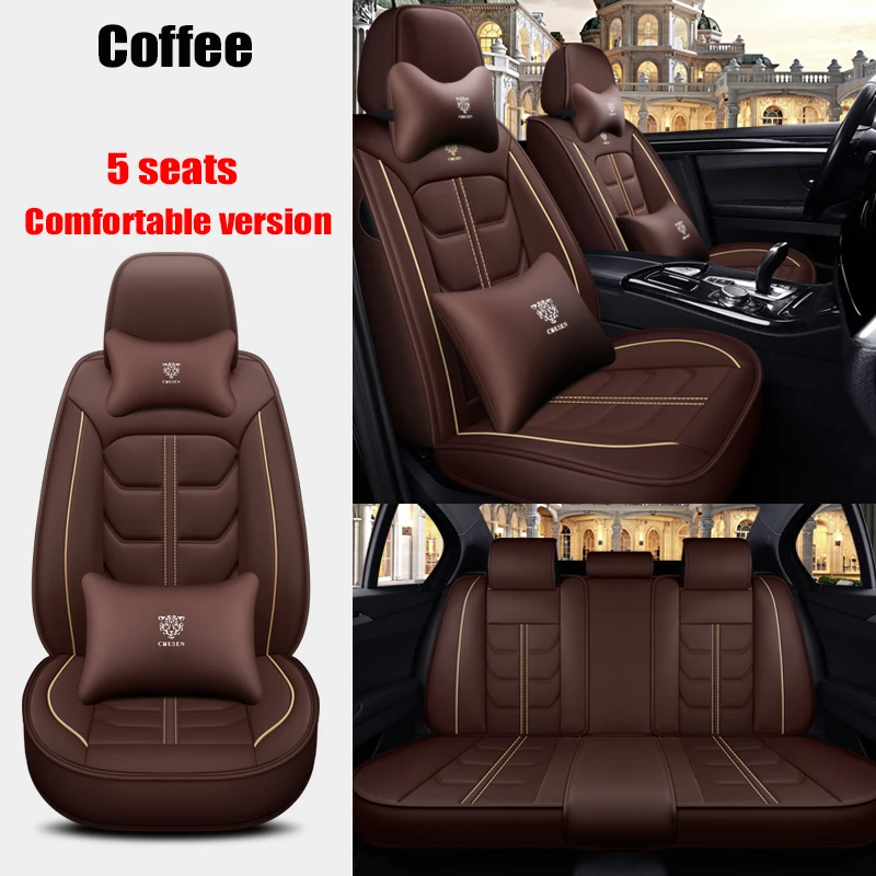 

WZBWZX General leather car seat cover for Dodge all medels caliber journey ram caravan aittitude Car-Styling car accessories