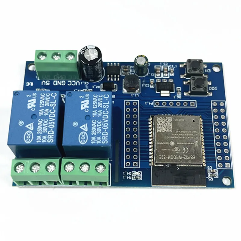 1pcs ESP32 5V 12V Relay Board Dual Channel Wireless WIFI Relay Module ESP32-WROOM Development Board DC5-60V