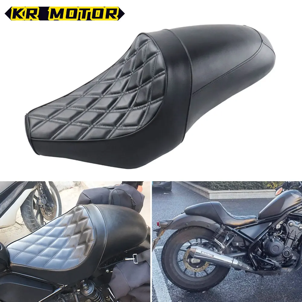 

For Honda CMX300 CMX500 Passenger Driver Passenger Seat Cushion Front Rear One-Piece Saddle Pad Fit Rebel CMX 300 500 2017-2023