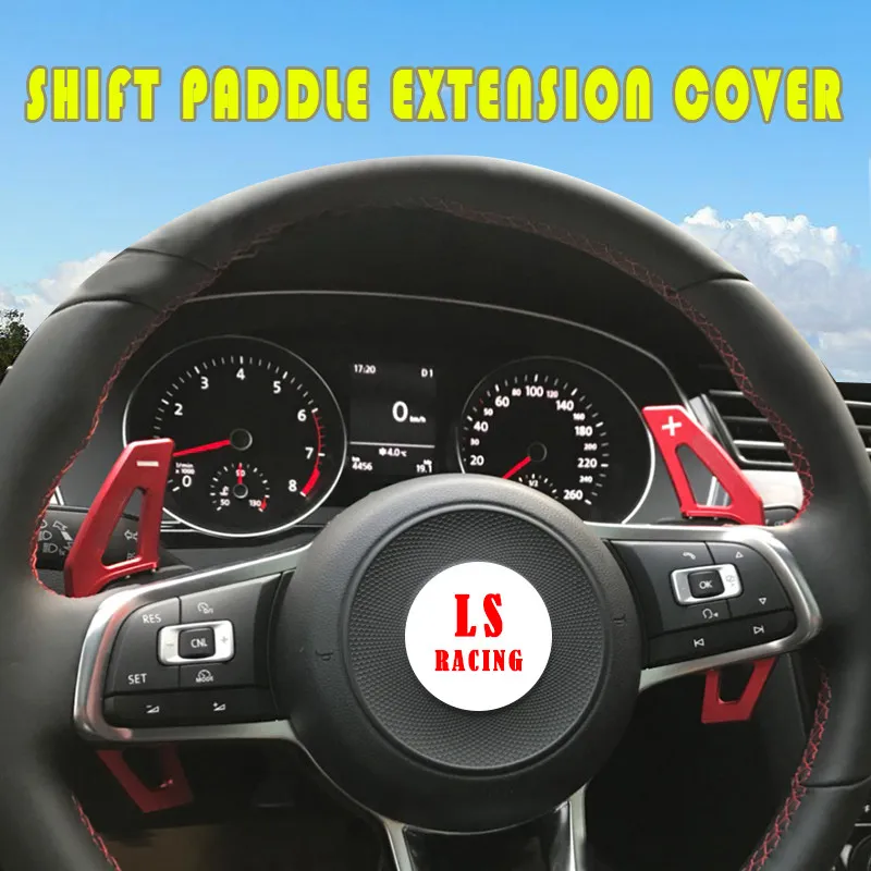 

Car Aluminum Alloy Steering Wheel Shift Paddle Extension For VW Golf GTI R MK7 GTI and Scirocco and Sagitar GLI 2015 -2017 Auto