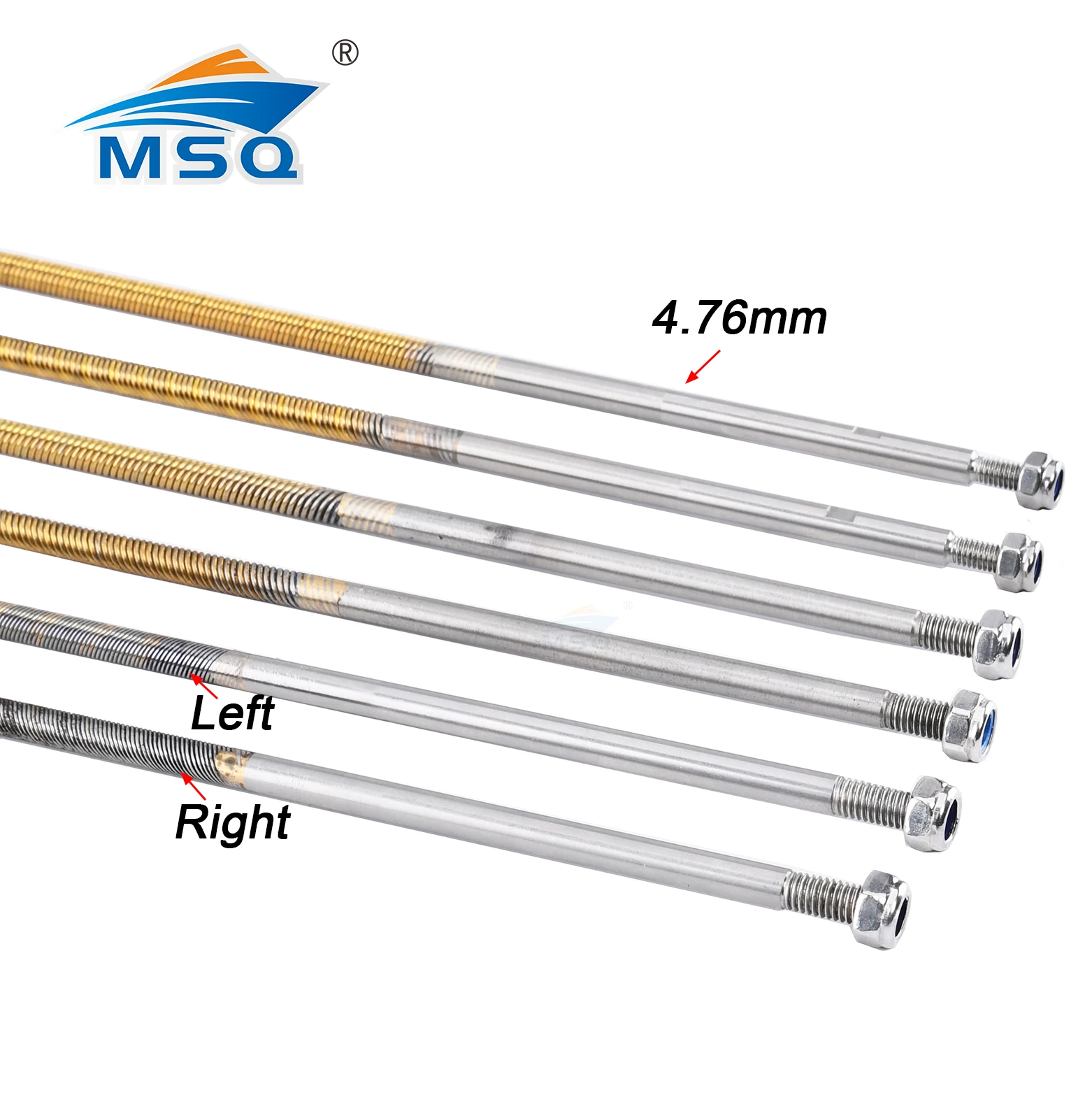 High quality 1pc RC Boat Left/Right 4.76mm 3/16'' Flexible Shaft Length 400mm/420mm/520mm Flex Cable Drive Shaft