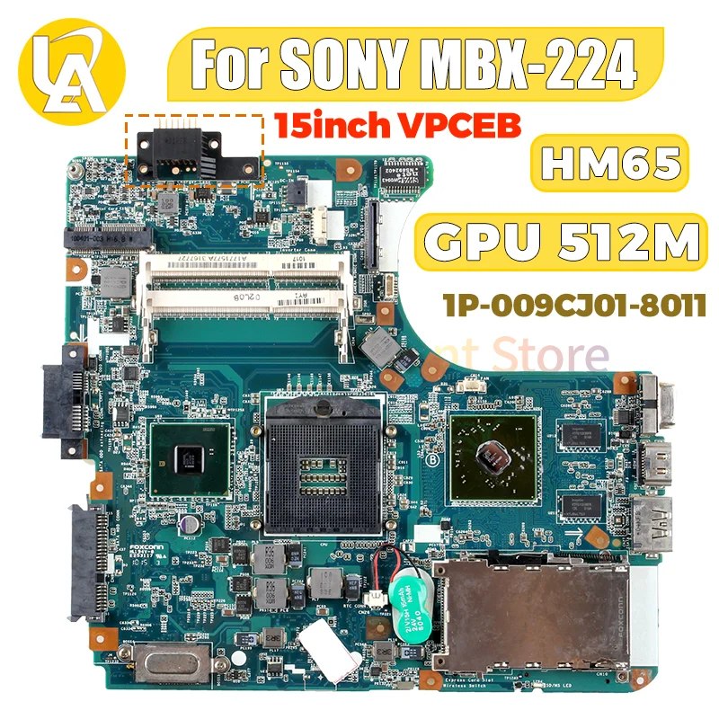 

M960 MBX-224 1P-009CJ01-8011 для SONY Vaio VPCEB VPC-EB материнская плата для ноутбука HM55 216-0728014 512M материнская плата для ноутбука протестирована