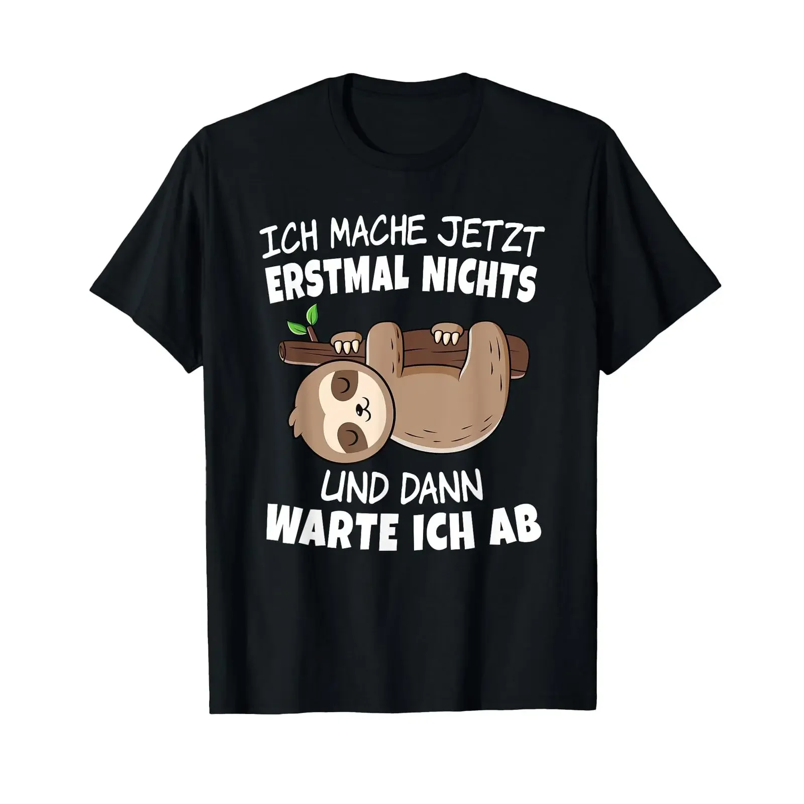 Ich Mache Jetzt Erstmal Nichts Funny Sloth Saying German Language T Shirt vintage Washed Comfortable Top For Everyday Wear