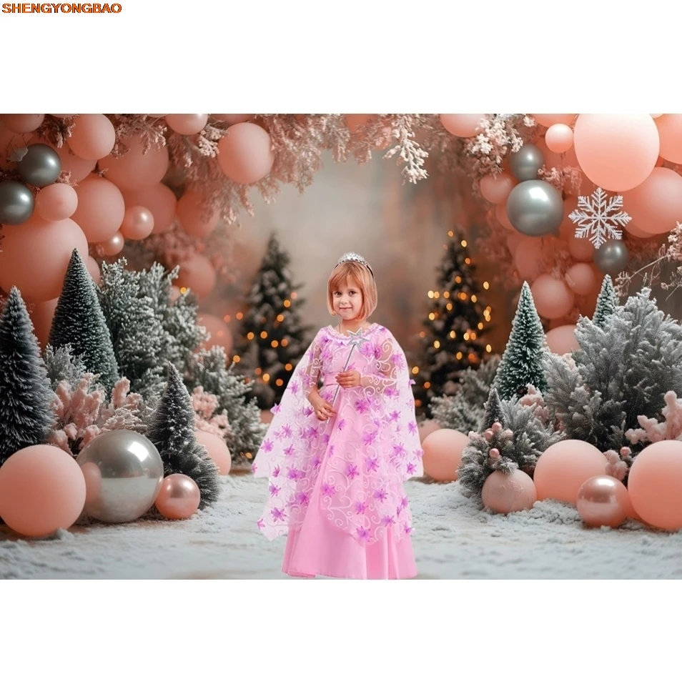 ฤดูหนาวคริสต์มาสฉากหลังต้นสนระฆังXmas Treeเด็กทารกวันเกิดPartyภาพครอบครัวการถ่ายภาพพื้นหลังตกแต่งProp