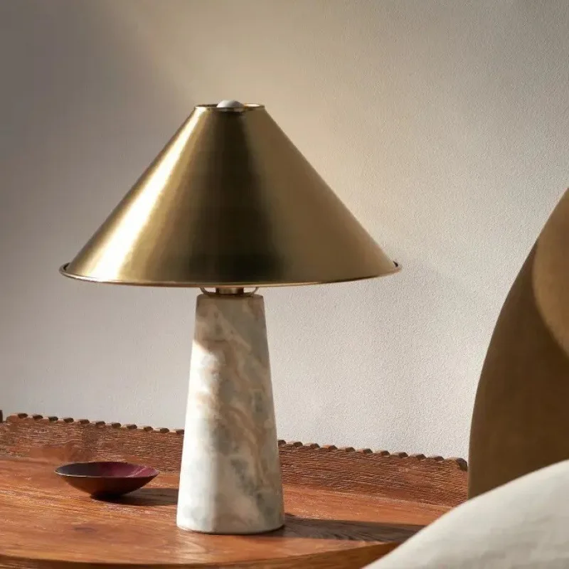 

Modern Marble Glass Desk Lamp Superior Living Room Master Bedroom Bedside Table Art Deco Lamp