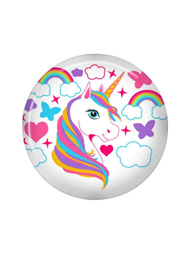 12mm 25mm 14mm 16mm 18mm 20mm Photo verre Cabochons rond camée ensemble paramètres faits à la main 30mm licorne AY 1206365536