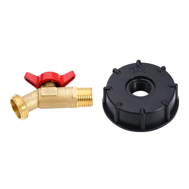 DIY Accessories Durable Ibc Tank Fittings S60X6 Coarse Threaded Cap 60Mm Female Thread To 1/2 " 3/4" 1 " Adapter Connector