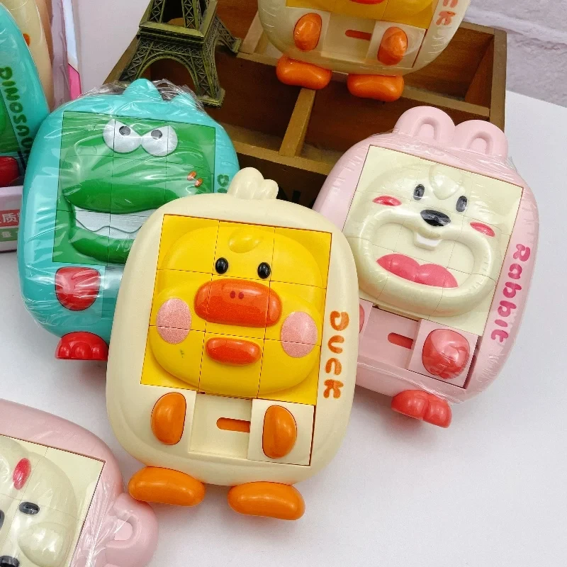 Gra logiczna dla dzieci z dinozaurami, układanka Huarong Road, edukacyjna gra planszowa, zabawka podróżna dla dzieci