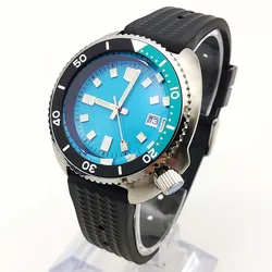 Luminous 41mm Sapphire Crystal Abalone NH35 Mens Automatic Watch Fashion Steel Shell Mechanical Menf Automatic Watch Rubber Band