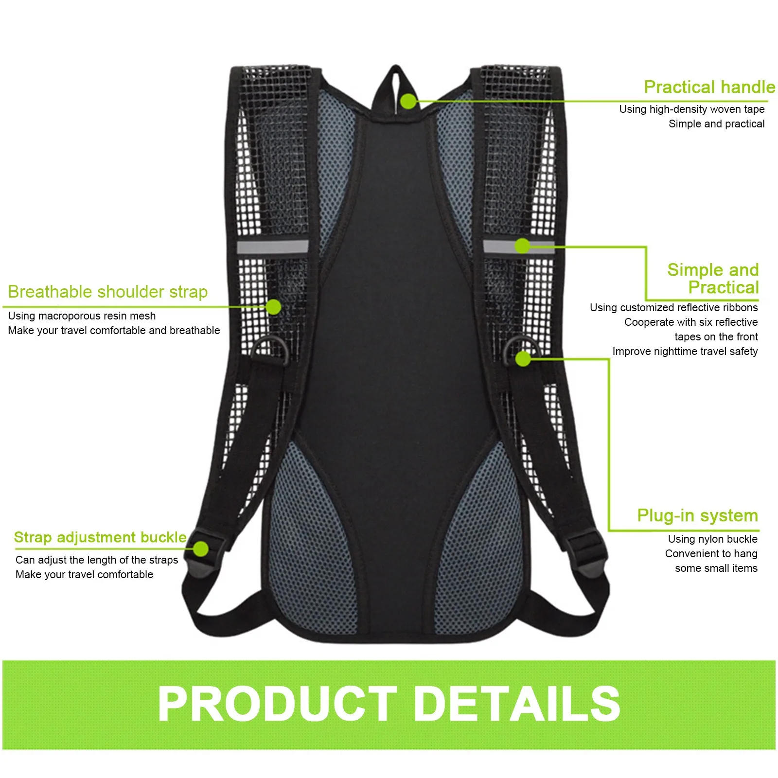 أزياء Colorblock في الهواء الطلق خفيفة الوزن المحمولة دراجة أكياس تسلق المشي لمسافات طويلة الحقيبة MTB الطريق الدراجة المائية على ظهره #4