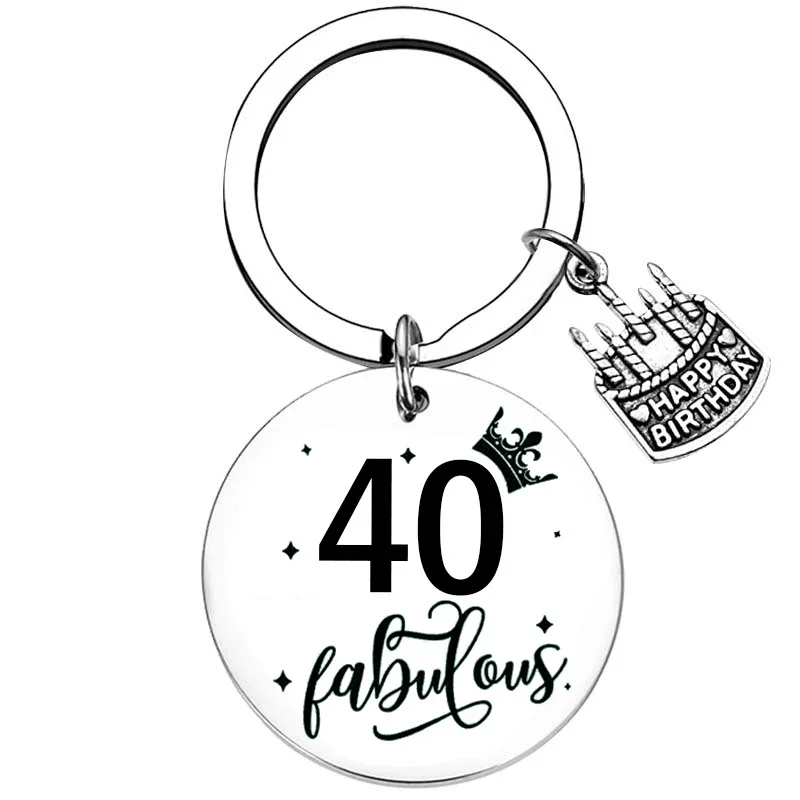 30th Birthday Gift keyrings 30 Year Old Birthday Gifts key chain Happy Birthday keychains Gift for Friend Sister Coworker Bestie