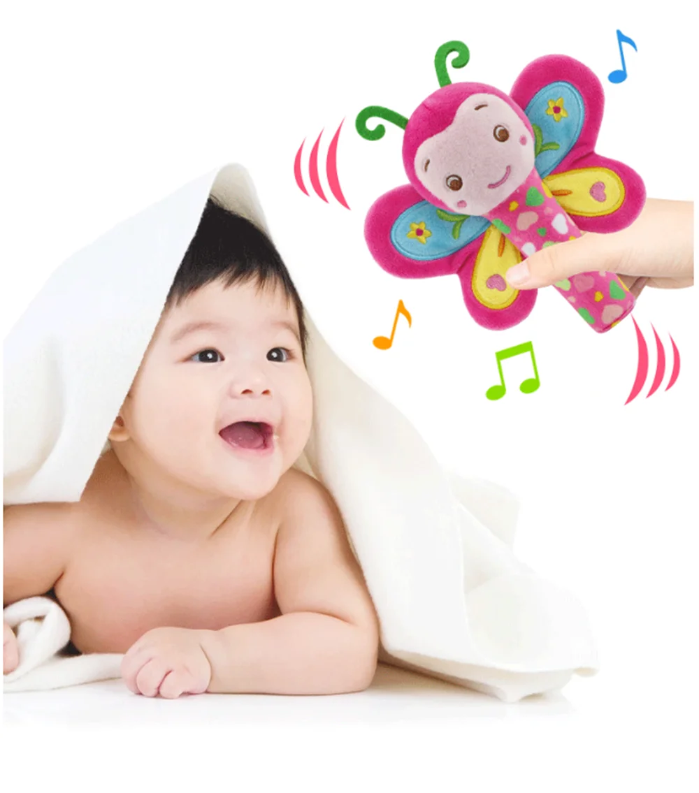 Baby With BB Called Rattle Plush Toy Play Sleep Toys