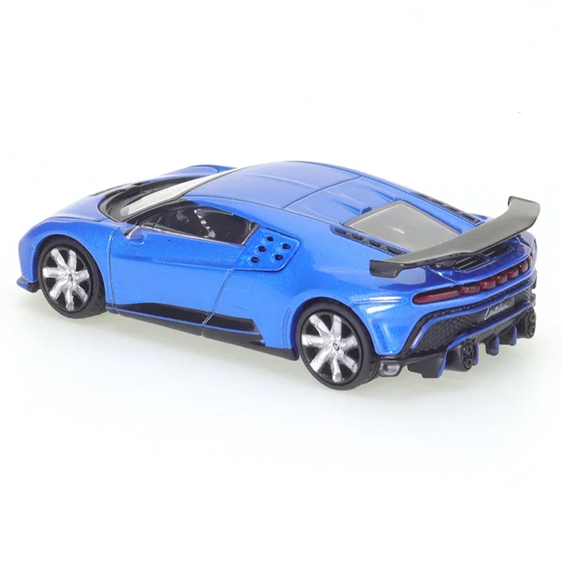 JKM-Bugatti Centodieci Diecast carro esportivo, brinquedo de simulação de liga, modelo azul, presentes para amigos e meninos, 2019, 1:64