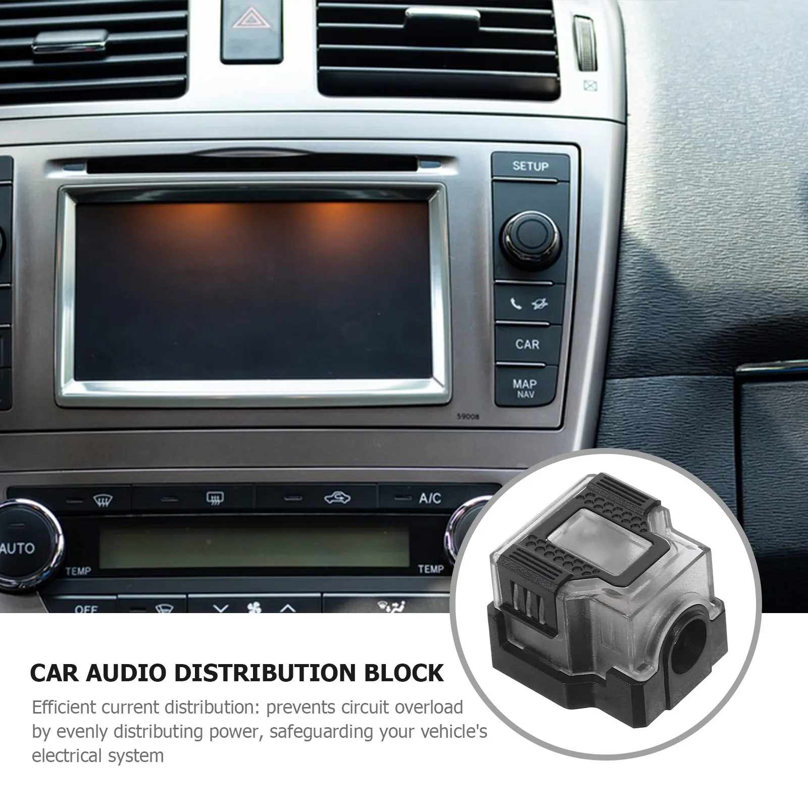 Car Wire Kit Vehicle Automotive Cable Halloween Christmas Car Audio Power Distribution Block Car Power Distribution Block 2-Way