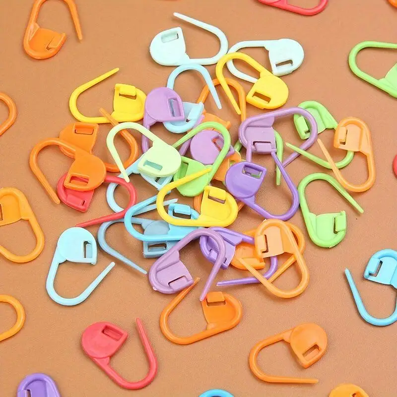 10/5/2/1 Box Näh- und Strickset mit Großöhrigen Stumpfenadeln, Kunststoff-Stricknadeln und Häkelmarkierern – Detail 6