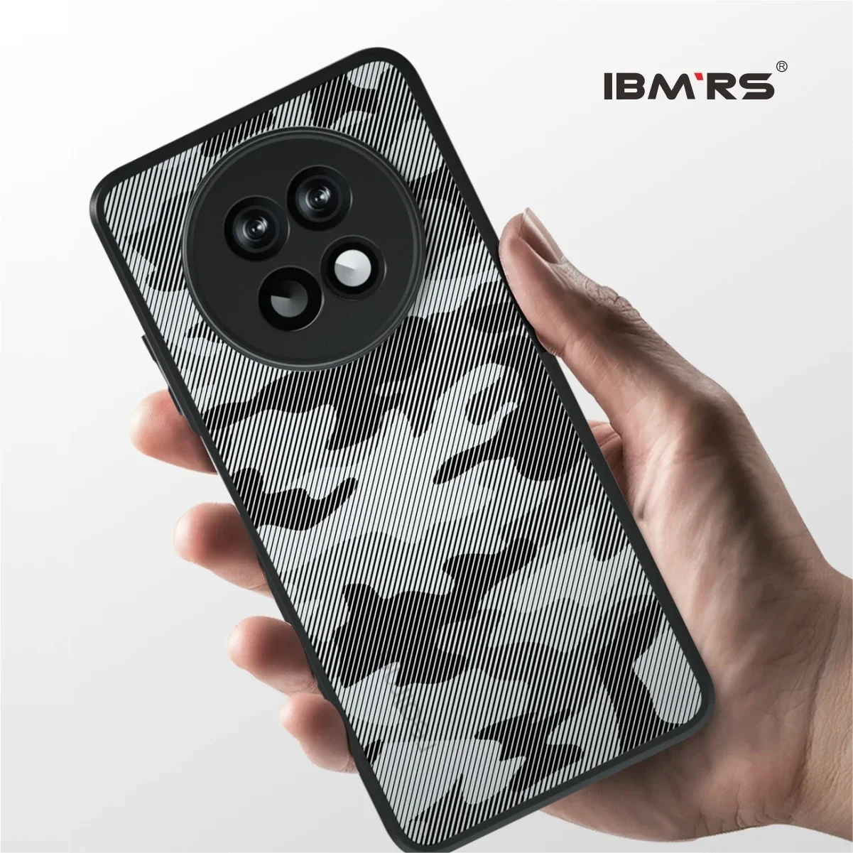 

IBMRS for realme C65 Case, Compatible with Shockproof Slim Thin Cover Clear Camo