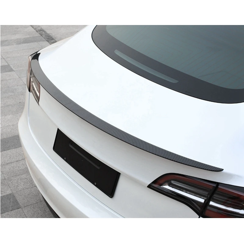 

For Tesla Model 3 P Style Carbon fiber Rear Spoiler Trunk wing 2019-2022
