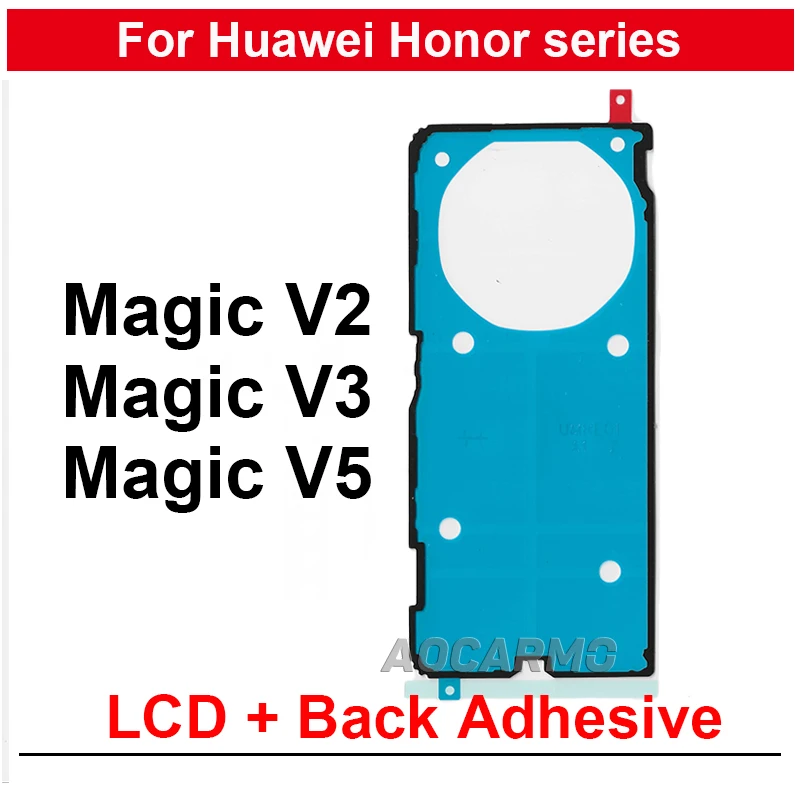 Für Huawei Honor Magic V3 V2 V5 Vorderer LCD-Aufkleber Rückseitiges Gehäuse Rückabdeckung Klebstoff-Aufkleber Klebeband Klebstoff-Ersatz