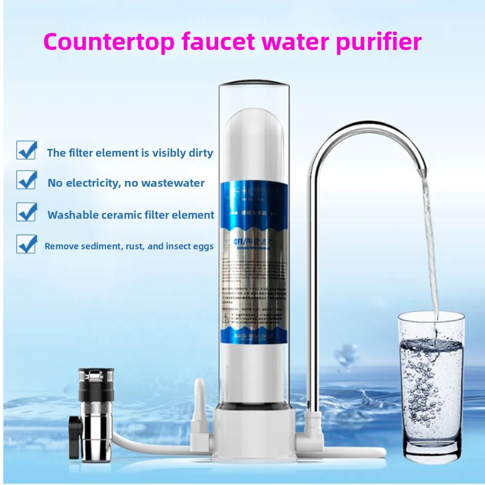 

For Homewater Purifier Desktop Water Dispenser Water Purifier Ceramic Filter Element Washable Non-direct Drinking Faucet Filter