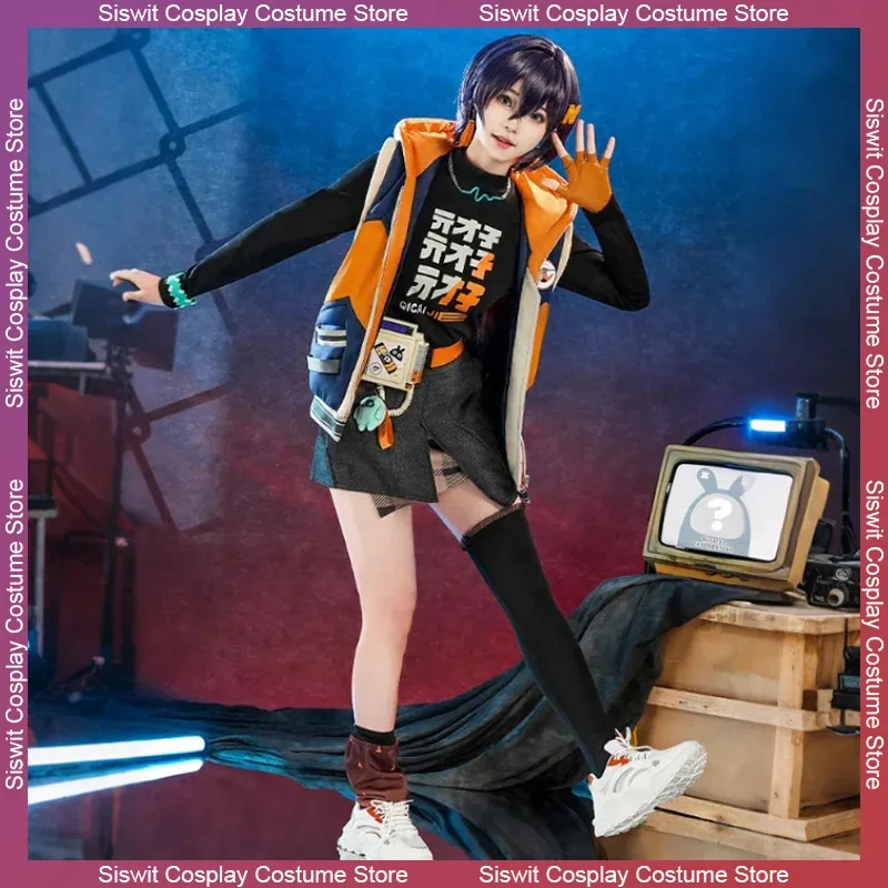 

Game Zenless Zone Zero Belle Cosplay Costumes Uniforms Skirt Prop Accessories Wig Full Set Halloween Party Role Play Clothing