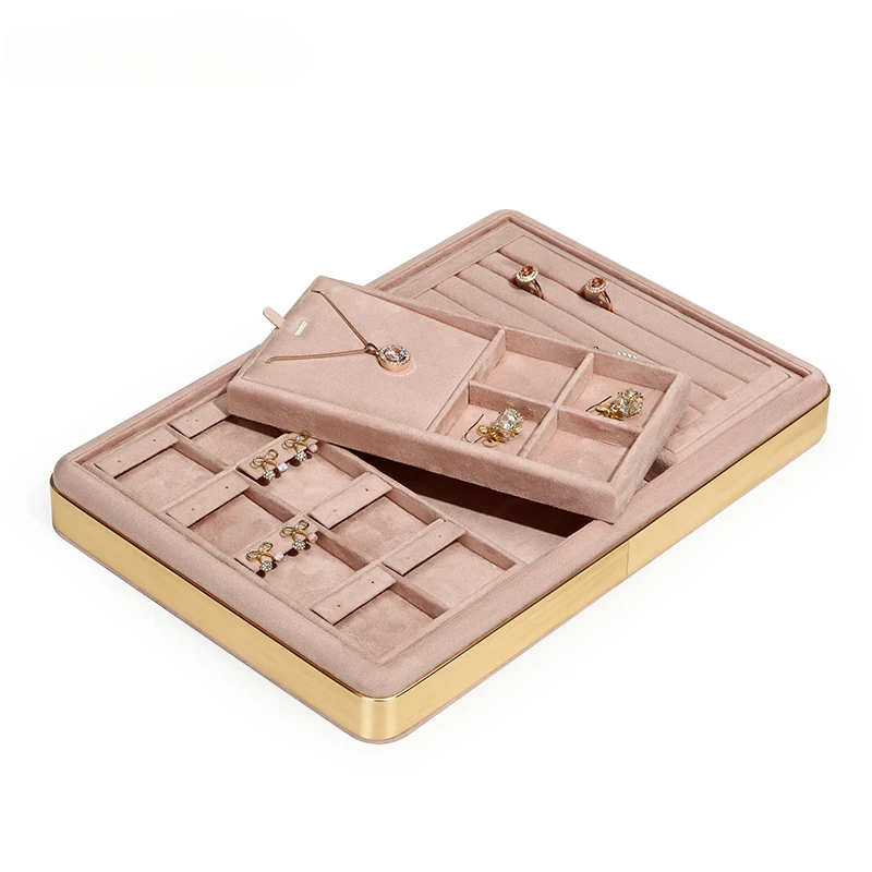 Jewelry tray jewelry swing plate necklace ring earring combination set plate jewelry live tray