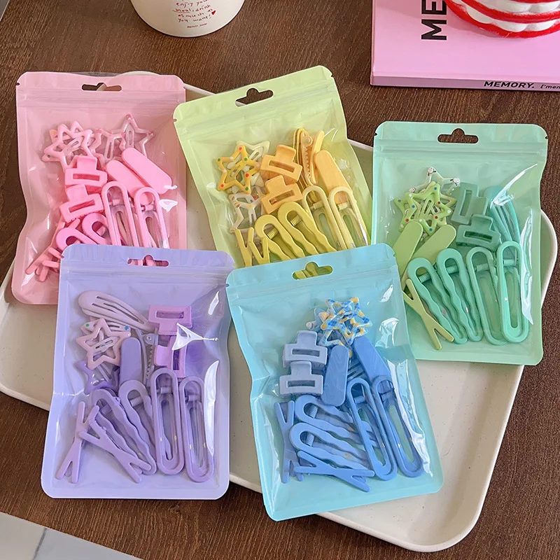 

18pcs/set Cute Geometric Hair Clips For Girls Sweet Kids Hairpins Barrettes Children Fashion Hair Accessories