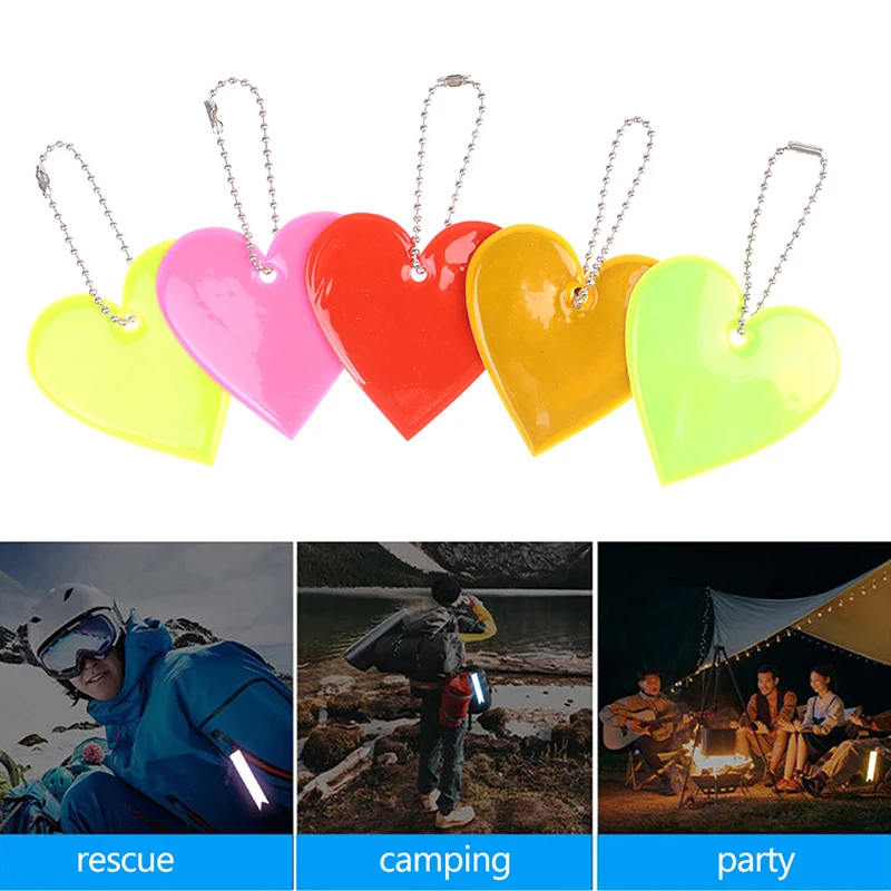 Reflective Strip Pendant Bag Keychain Night High-gloss Safety Marker Reflective Hanger Keychain Accessories Wholesale